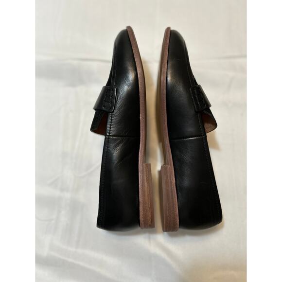 Madewell Annie Loafer In Suede And Leather Black Low Heel Slip On Sz 6 - Picture 4 of 7